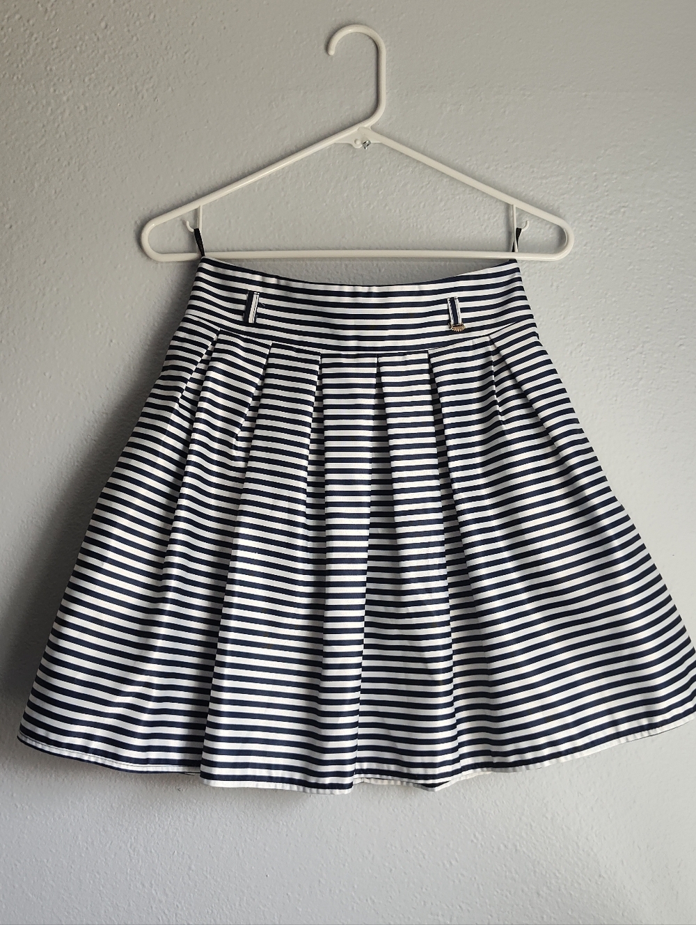 Margo blue Navy and White Striped Circle Skirt Size 36/S - Picture 6 of 12